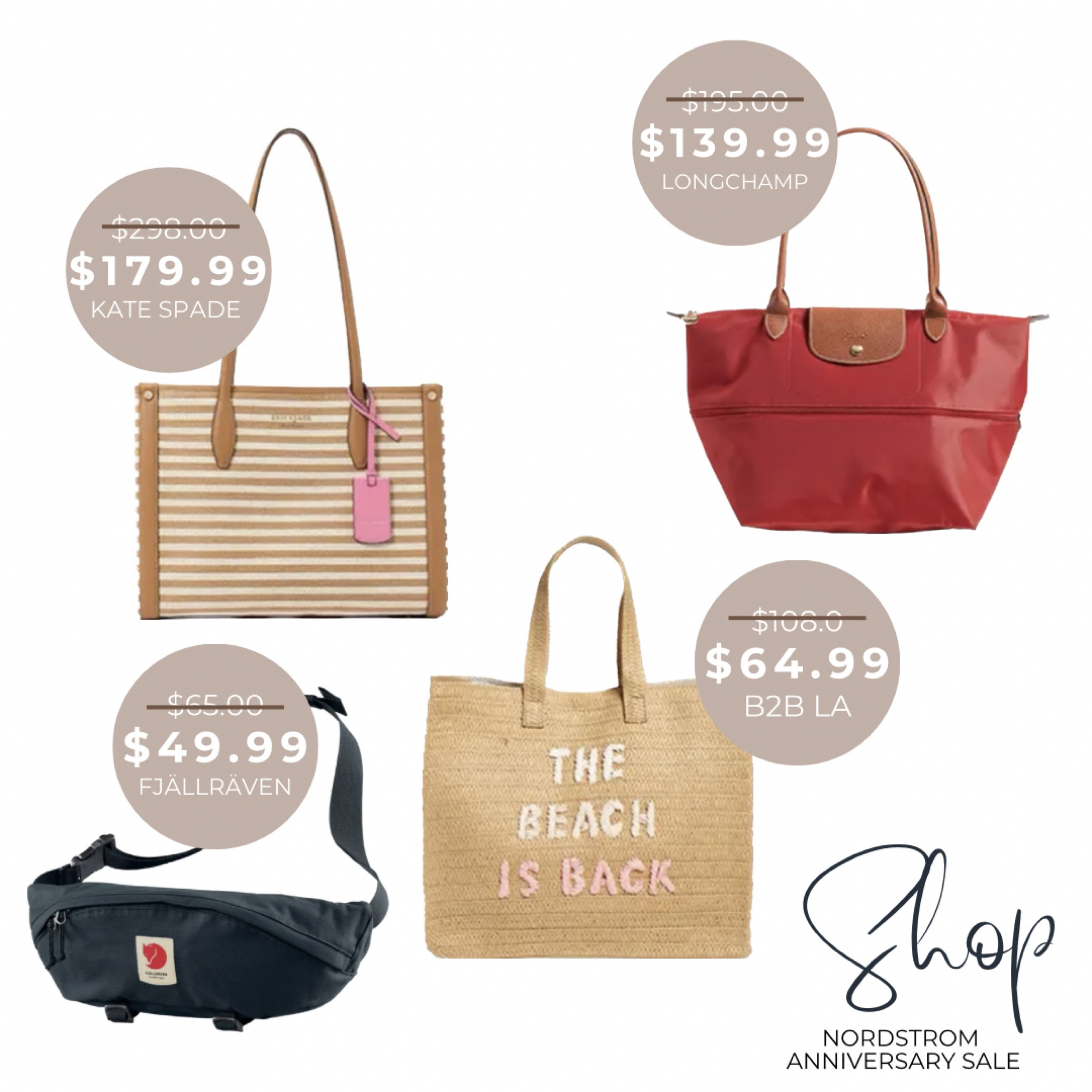 Nordstrom Anniversary sale starts soon! Quick! Take a look at these adorable high end brand bags to make your summer outfits POP at a much lower price! Add your favorite deals to your Nordstrom Wish List now so that you are ready to add to cart when the sale goes live July 17th!!!

#LTKxNSale #LTKstyletip #LTKsalealert