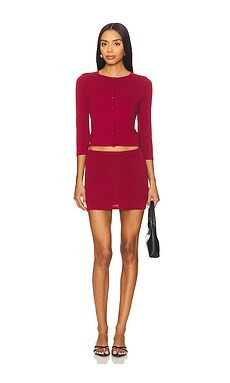 ALL THE WAYS Gigi Skirt Set in Burgundy from Revolve.com | Revolve Clothing (Global)