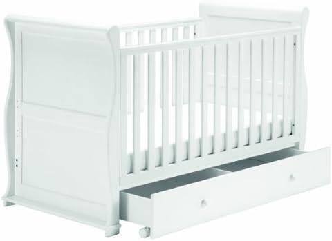 East Coast Nursery Alaska Sleigh Cotbed (White) | Amazon (UK)