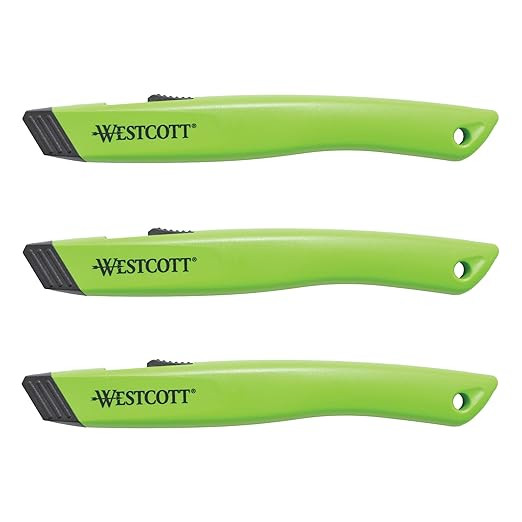 Westcott Box Cutter Safety Ceramic Utility Knife, 3-Pack | Amazon (US)