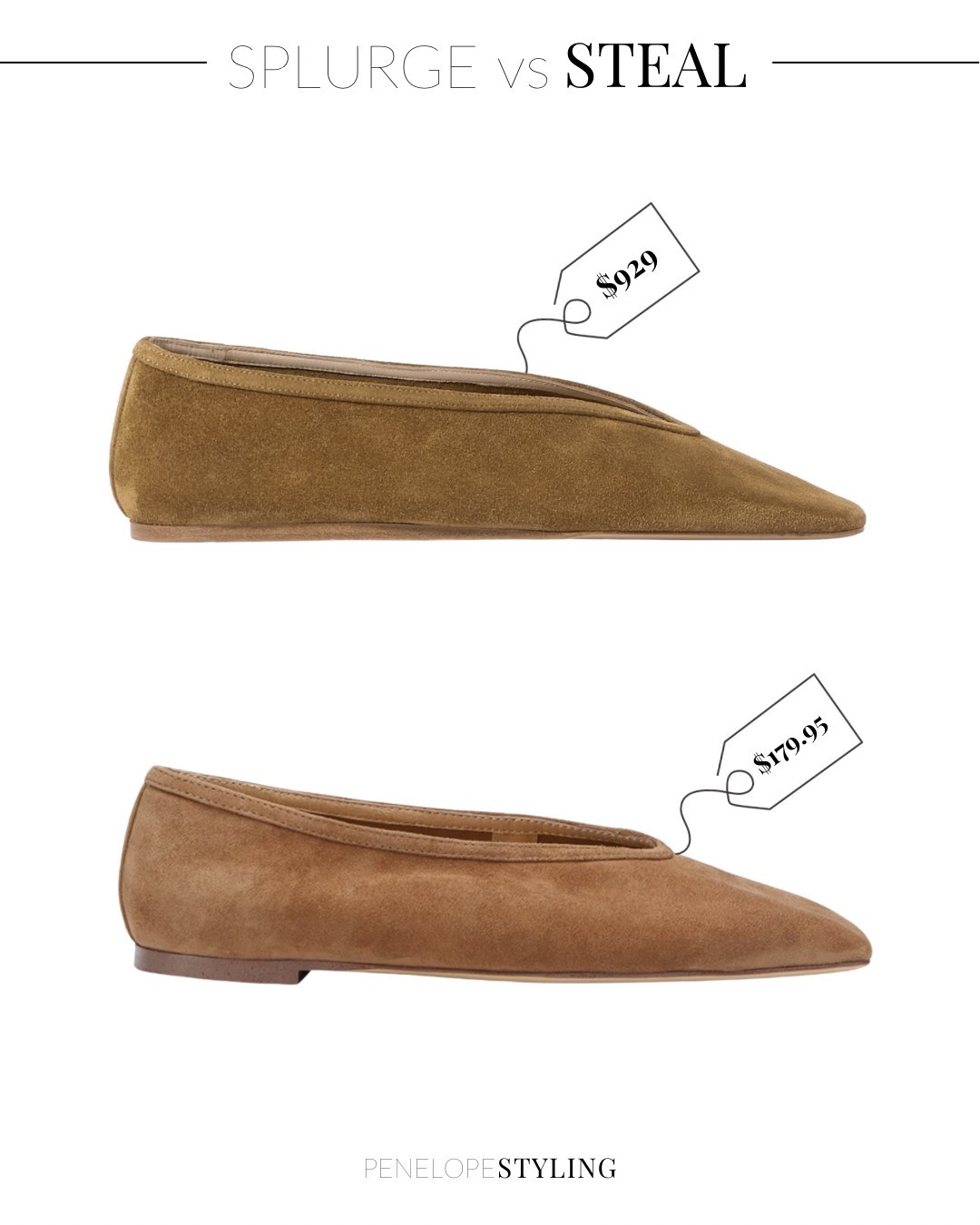 SPLURGE on the designer style over $900, or get these gorgeous suede flats in the perfect tan shade for under $180!! LOVE! 

#fabfind #suede #suedeshoes #suedeflats #flats #flatshoes

#LTKaustralia #LTKwinter #LTKshoes