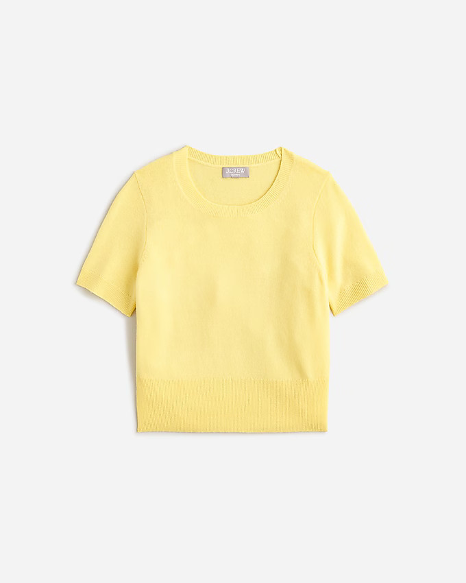Cashmere shrunken T-shirt | J. Crew US