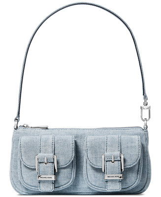 Michael Kors Zoe Small Denim Convertible Shoulder Bag - Macy's | Macy's