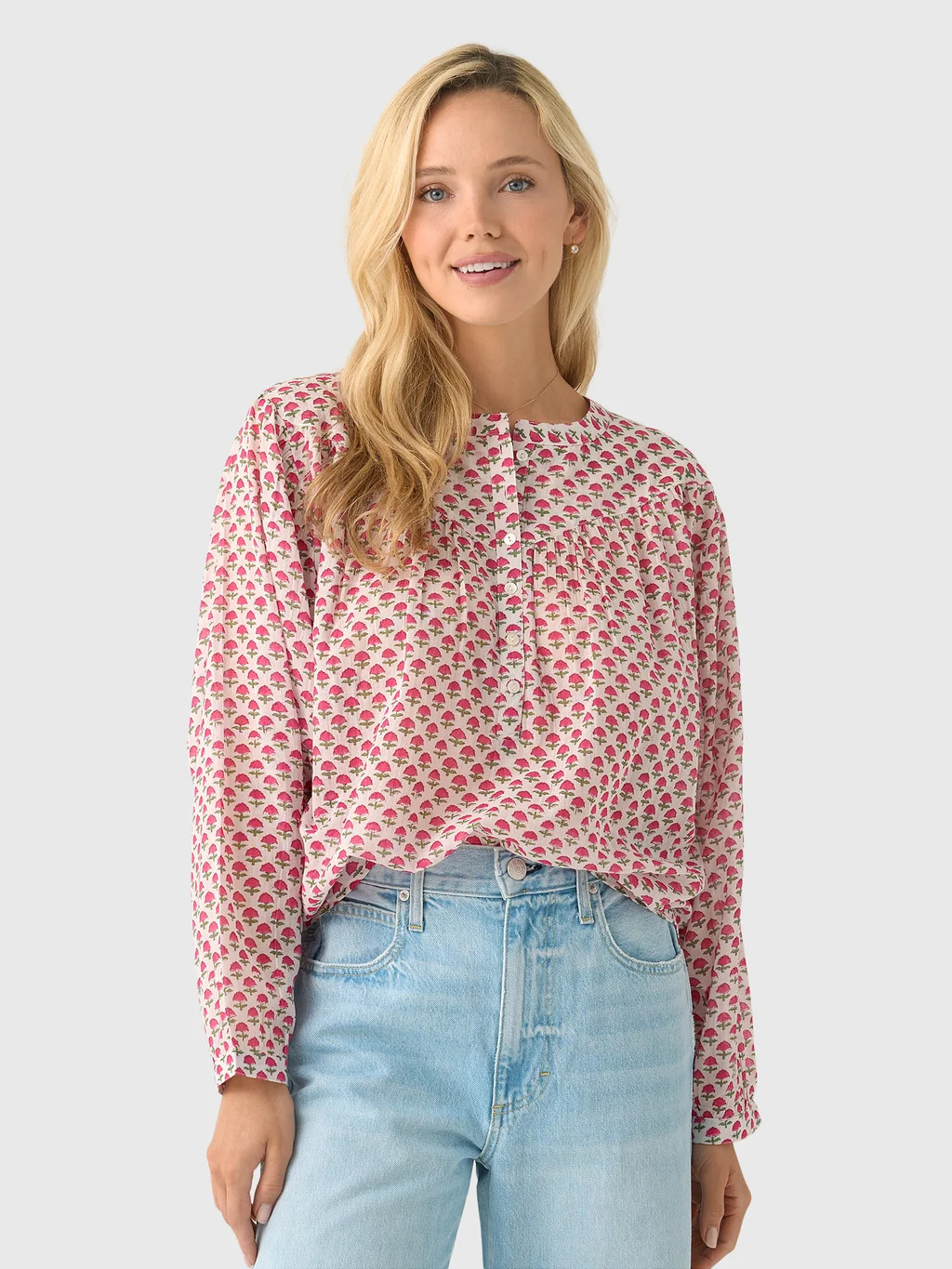 M.A.B.E Women's Letty Print Top | Saint Bernard