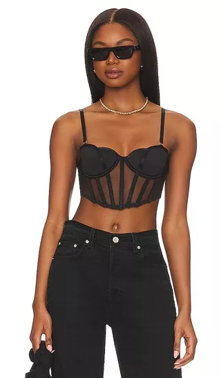 Delaney Corset Bustier - Black curated on LTK