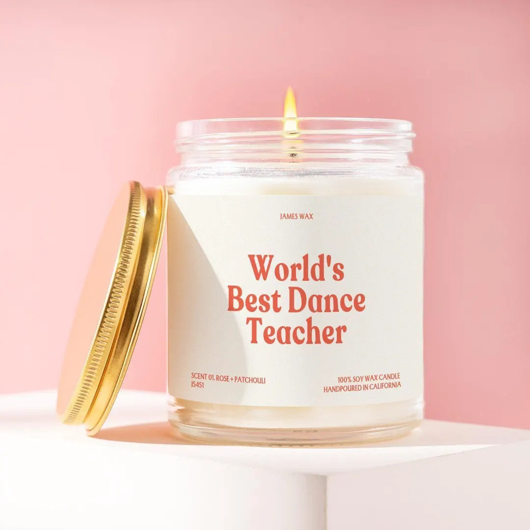 Dance Teacher Gift Worlds Best Dance Teacher Candle Dance Instructor Ballet Jazz Hip Hop Teacher ... | Etsy (US)