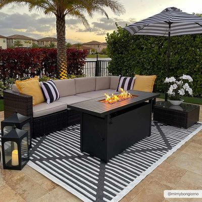 Anah Black Outdoor Rug | Boutique Rugs