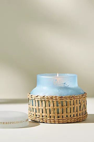 Capri Blue Wrapped Seastone Jar Candle | Anthropologie (US)