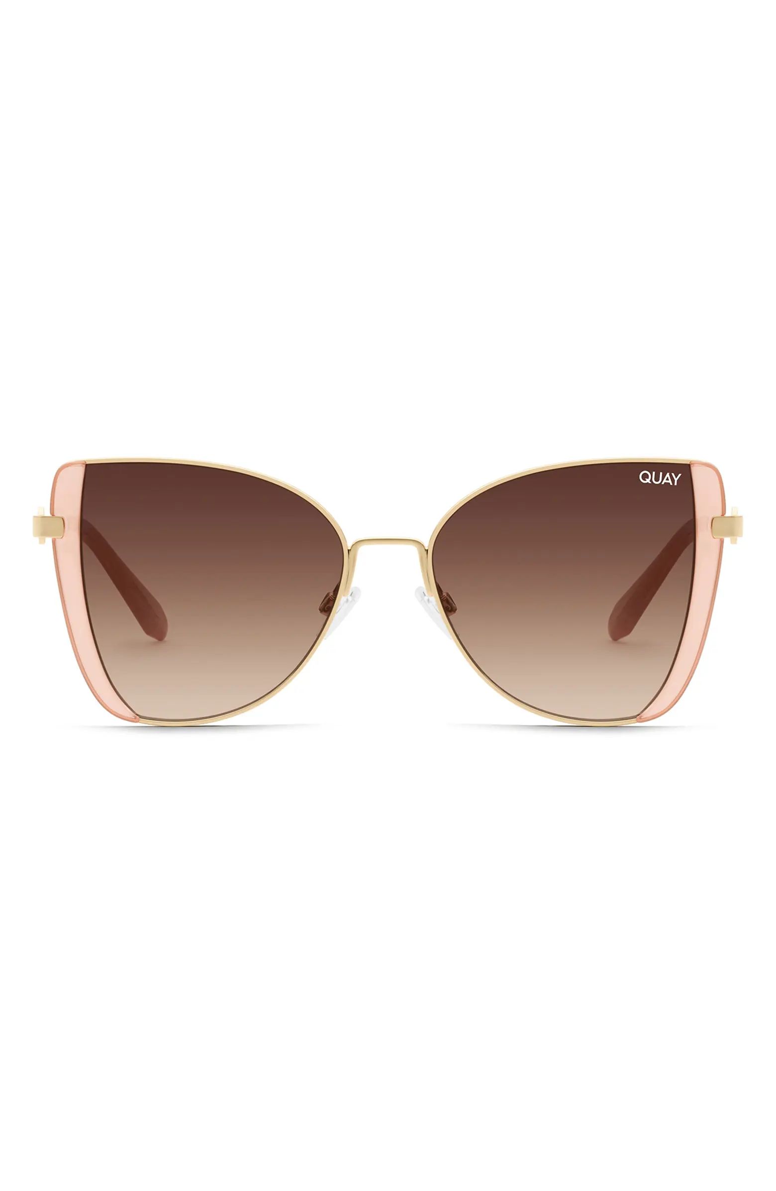 Quay Australia x Love Island Glow Up 55mm Cat Eye Sunglasses | Nordstrom | Nordstrom