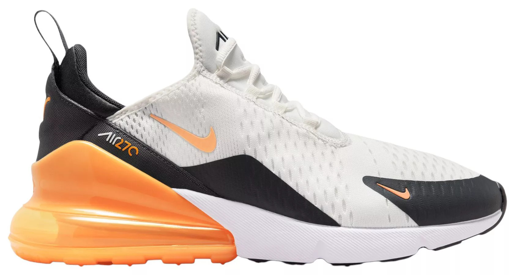 Nike Men's Air Max 270 Shoes, Size 11.5, White/Laser Orange/Black | DICK'S Sporting Goods