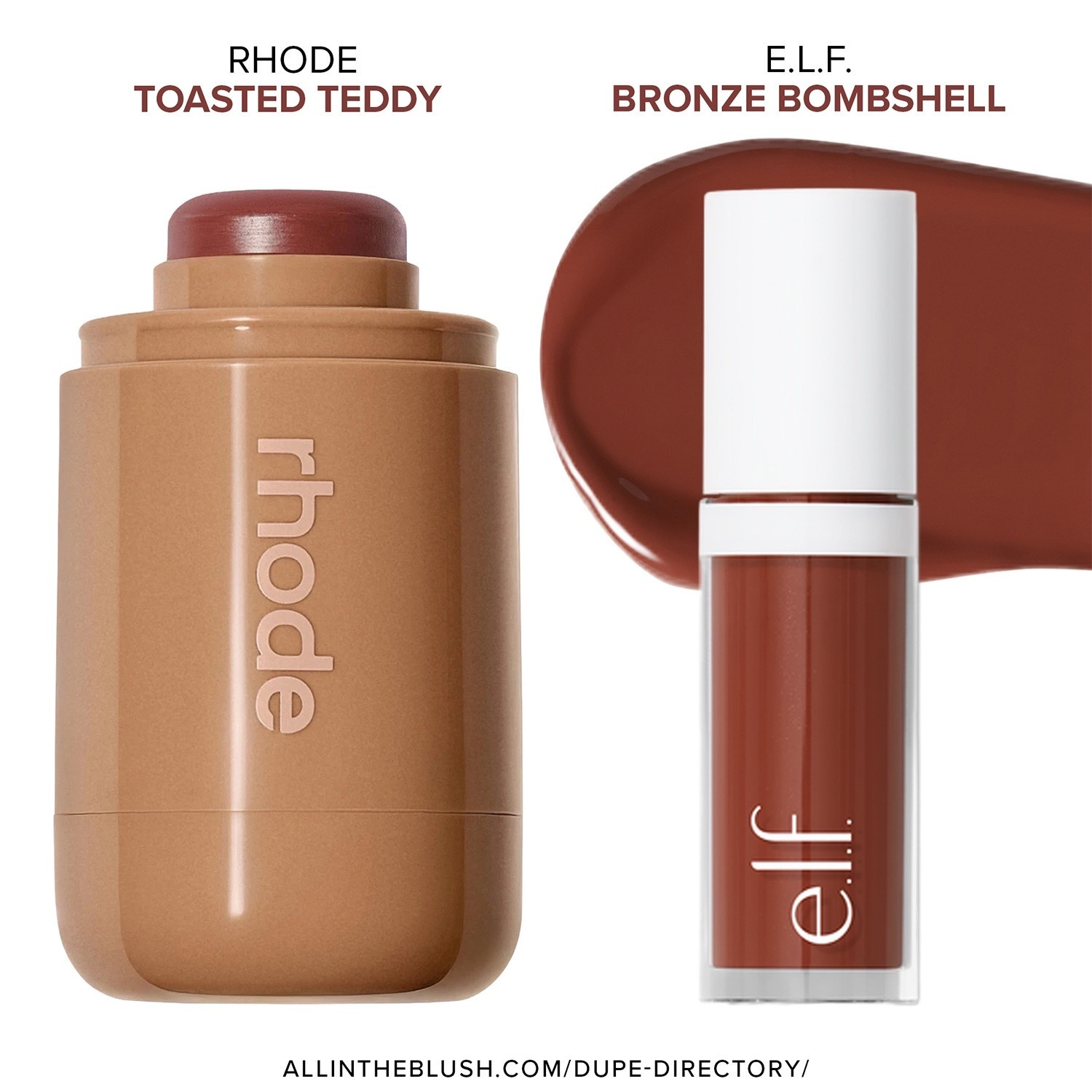 Rhode Toasted Teddy Pocket Blush Shade Match👉🏼 e.l.f. “Bronze Bombshell” Camo Liquid Blush🤎

#LTKBeauty #LTKgrwm #LTKootd