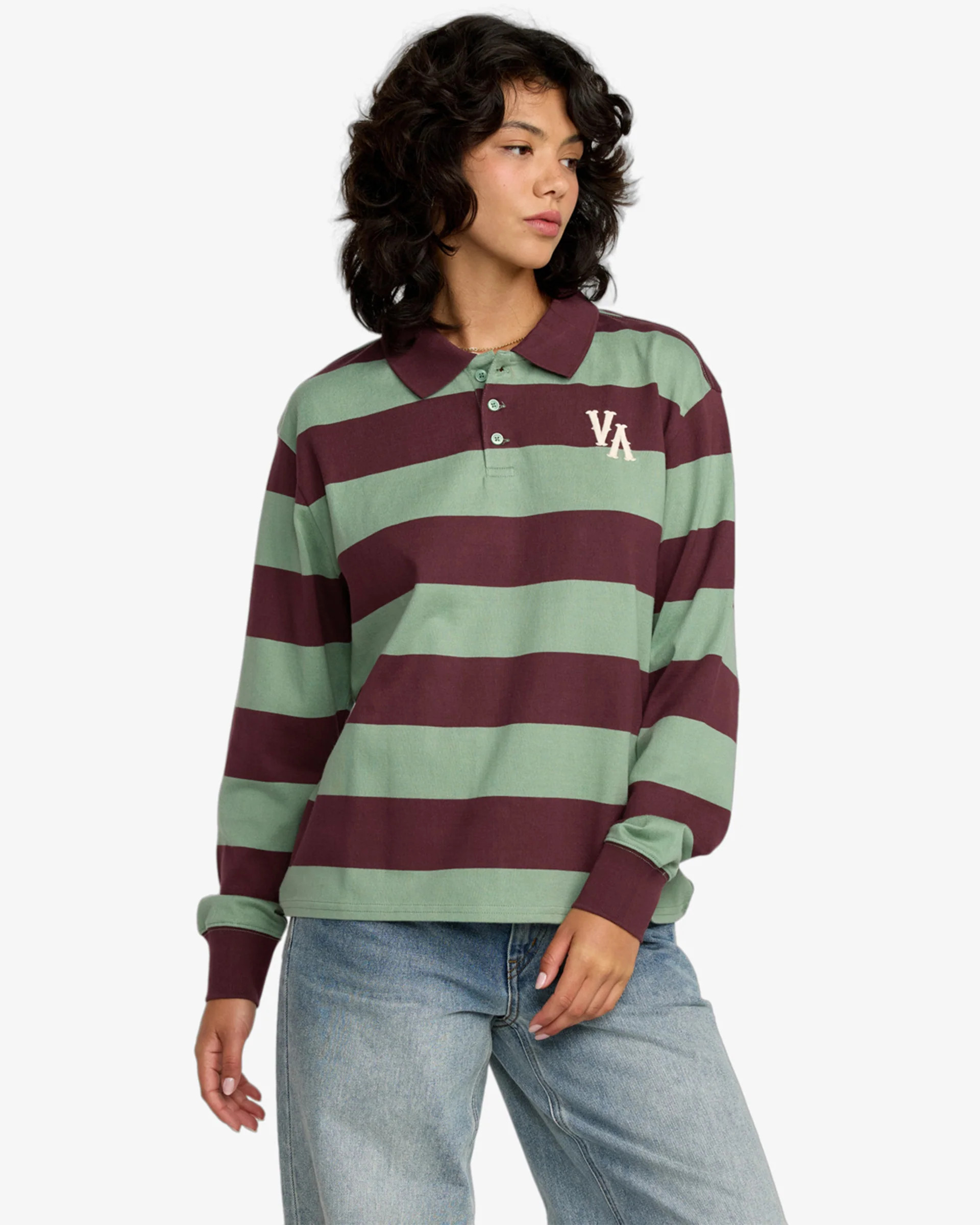 Rugby L/S Shirt - Sea Green XS | Jack's Surfboards