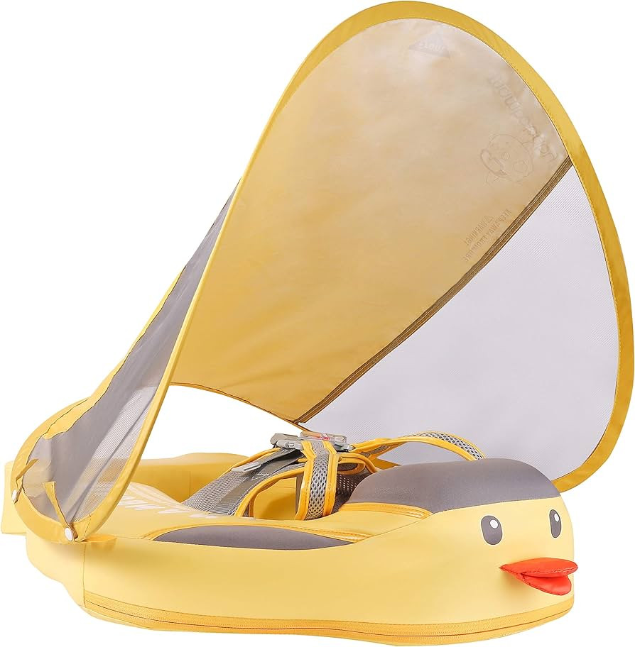 Mambobaby Float Add Tail Newest Baby Swim Float with Canopy, Non-Inflatable Solid Baby Float, Upg... | Amazon (US)