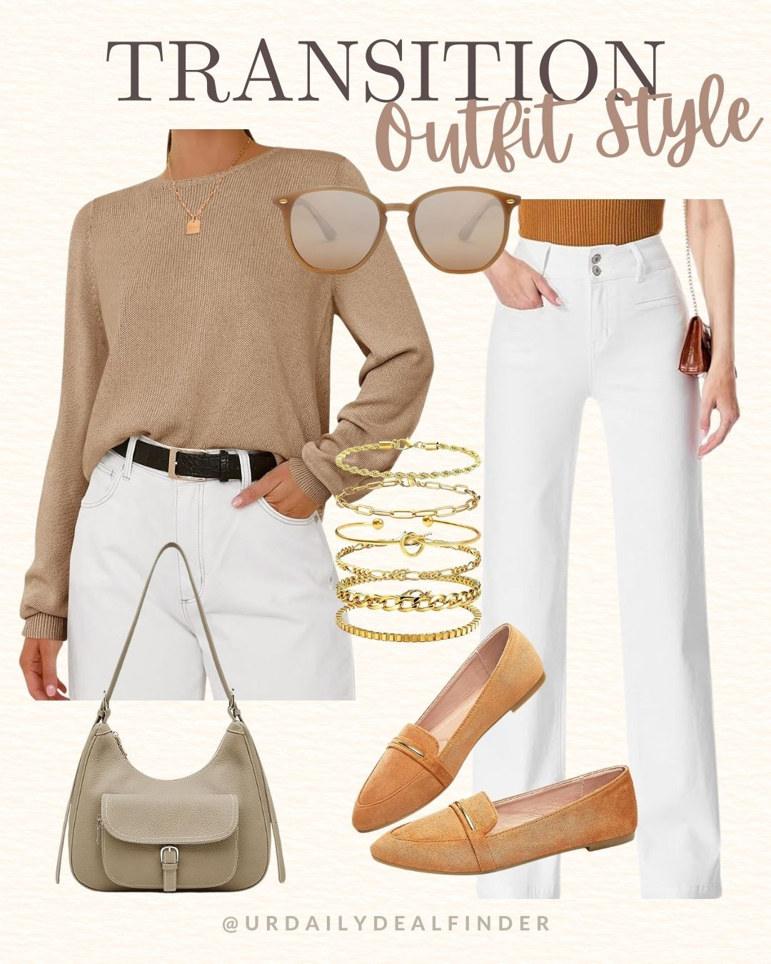 Transition outfit style! 🤎 #fall fashion inspo #quilted jacket #brown jacket #wide leg jeans #cropped jeans #raw hem #white jeans #collegiate green #neutral adidas #platform adidas #adidas gazelle bold #oversized tote #wide leather handbag #brown leather bag #leather handbag #leather work tote #camel handbag #seasonal fashion #spring fashion #transition #spring weather #fall fashion #style inspo #winter fashion #office style #office outfit inspo #fashion inspo #outfit inspo #casual style #casual outfit #casual fashion #work fashion #office outfit #weekend style #date night outfit #happy hour outfit inspo #dinner date outfit #mom style #mom outfit #airport outfit #airport style #travel outfit #style inspo #Napa valley wine tasting #church outfit #Sunday outfit #Nordstrom finds #nordstrom fashion #abercrombie jeans #a&f #gap fashion #h&m #quince #adidas #anthropologie #photo credit #Pinterest #Pinterest inspired #recreate the look #affordable fashion #look alike #ootd  

 #LTKootd #LTKSeasonal #LTKOver40