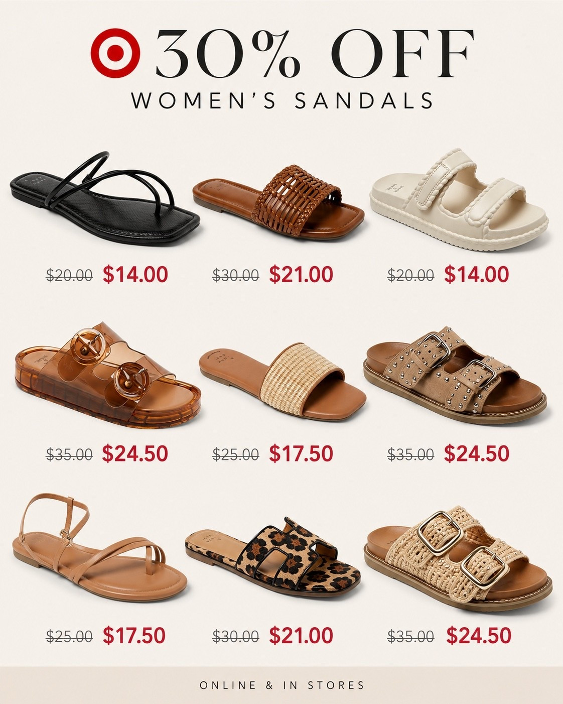 Target sandals are 30% off—and there are so many cute styles! 🎯👡

#LTKootd #LTKgrwm #LTKSaleAlert