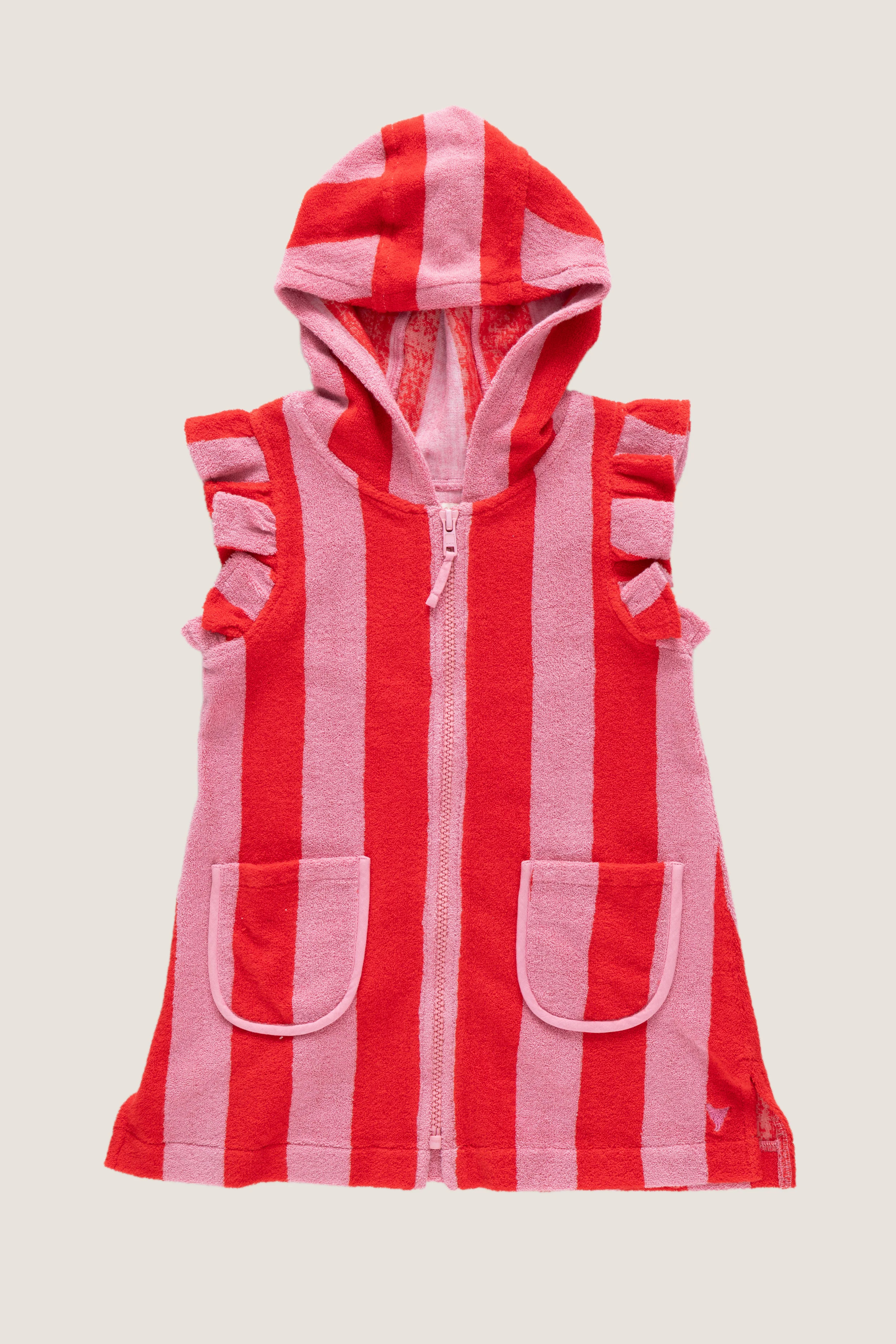 Pink Red Stripe Terry Coverup | Tuckernuck (US)