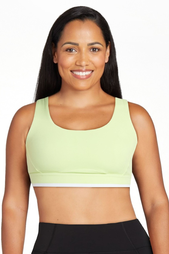 Avia Women's Medium Support Open Back and Contrast Tipping Sports Bra, XS-XXXL | Walmart (US)