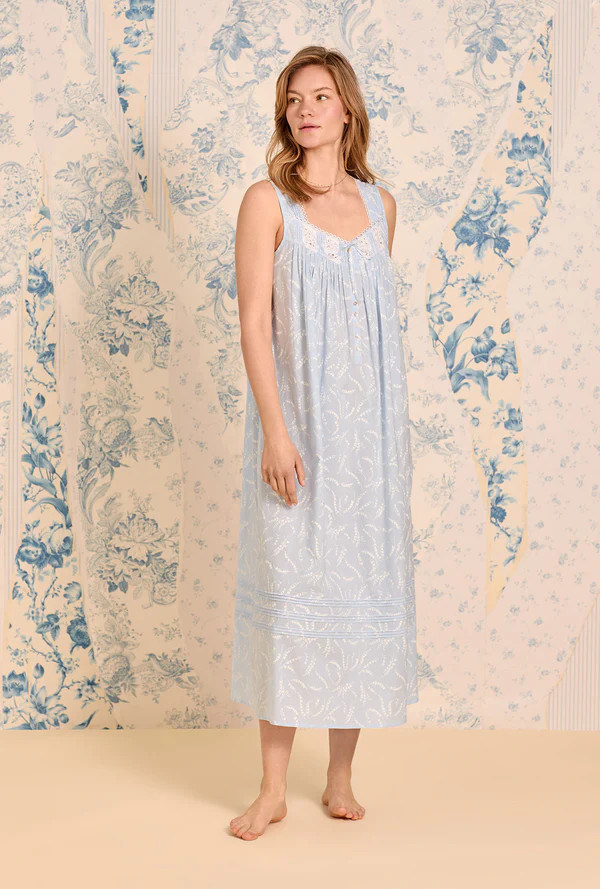 The "Eileen" Moonlit Lily Cotton Lawn Ballet Nightgown | Eileen West