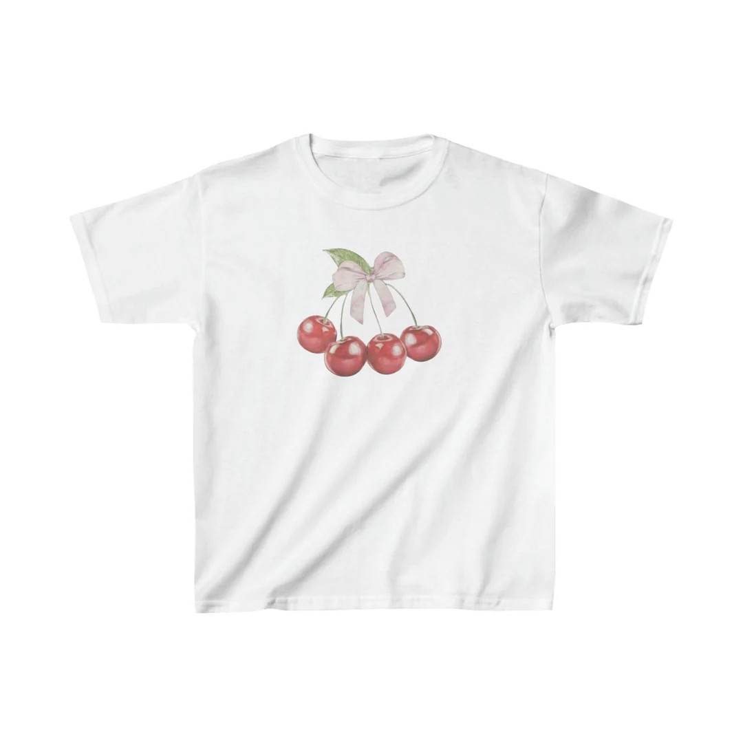 Cherry Baby Tee - Etsy | Etsy (US)