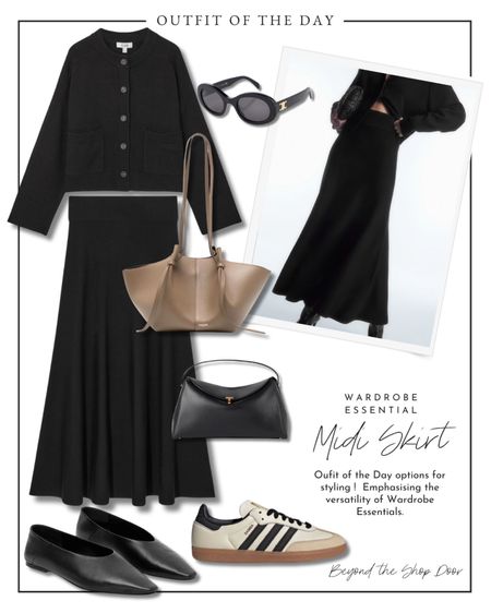 Wardrobe Essential - The Midi Skirt
Oufit of the Day options for styling !  Emphasising the versatility of Wardrobe Essentials.

#wardrobeessentials #effortlessstyle

#LTKitbag #LTKstyletip #LTKshoecrush