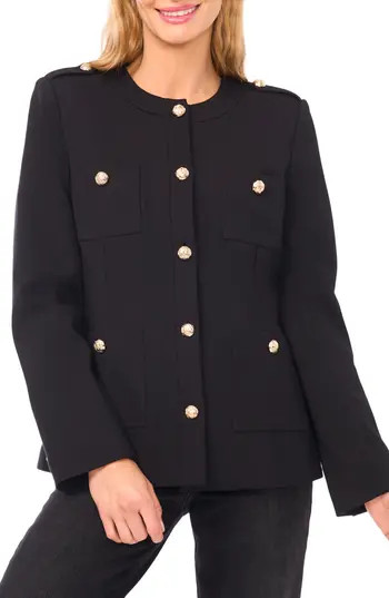 CeCe Cardigan Blazer in Rich Black at Nordstrom Rack, Size 0 | Nordstrom Rack