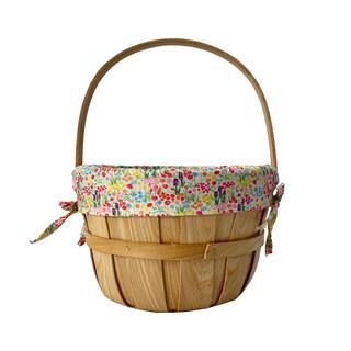 Small Chipwood Basket with Floral Liner by Ashland® | Michaels Stores