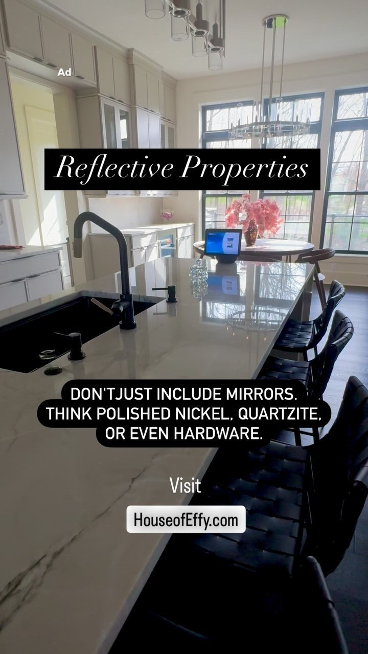 Need a room refresh? 🌞 Want to know the secret to brightening up a room? 
Reflective properties. 
#InteriorDesign #DesignTips #Ad #PaidLink

#LTKFamily #LTKStyleTip #LTKHome