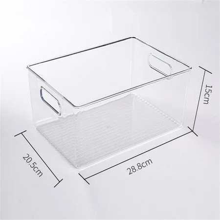 AUTCARIBLE Clear Pantry Organizer Bins Household Plastic Food Storage Basket Box for Kitchen Counter | Walmart (US)