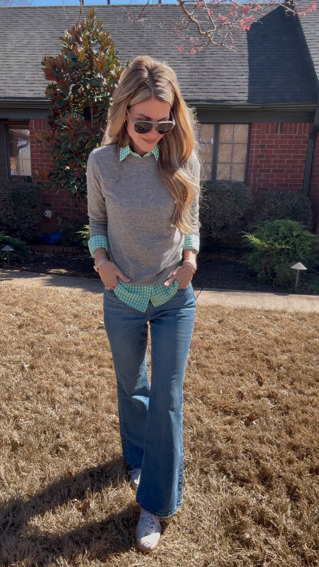 happy St. Patrick’s Day! I Thrifted the green and white button up under my sweater. It’s a Ralph Lauren Levi’s size 26 sweater in a small. 

#LTKootd #LTKdayinmylife #LTKgrwm