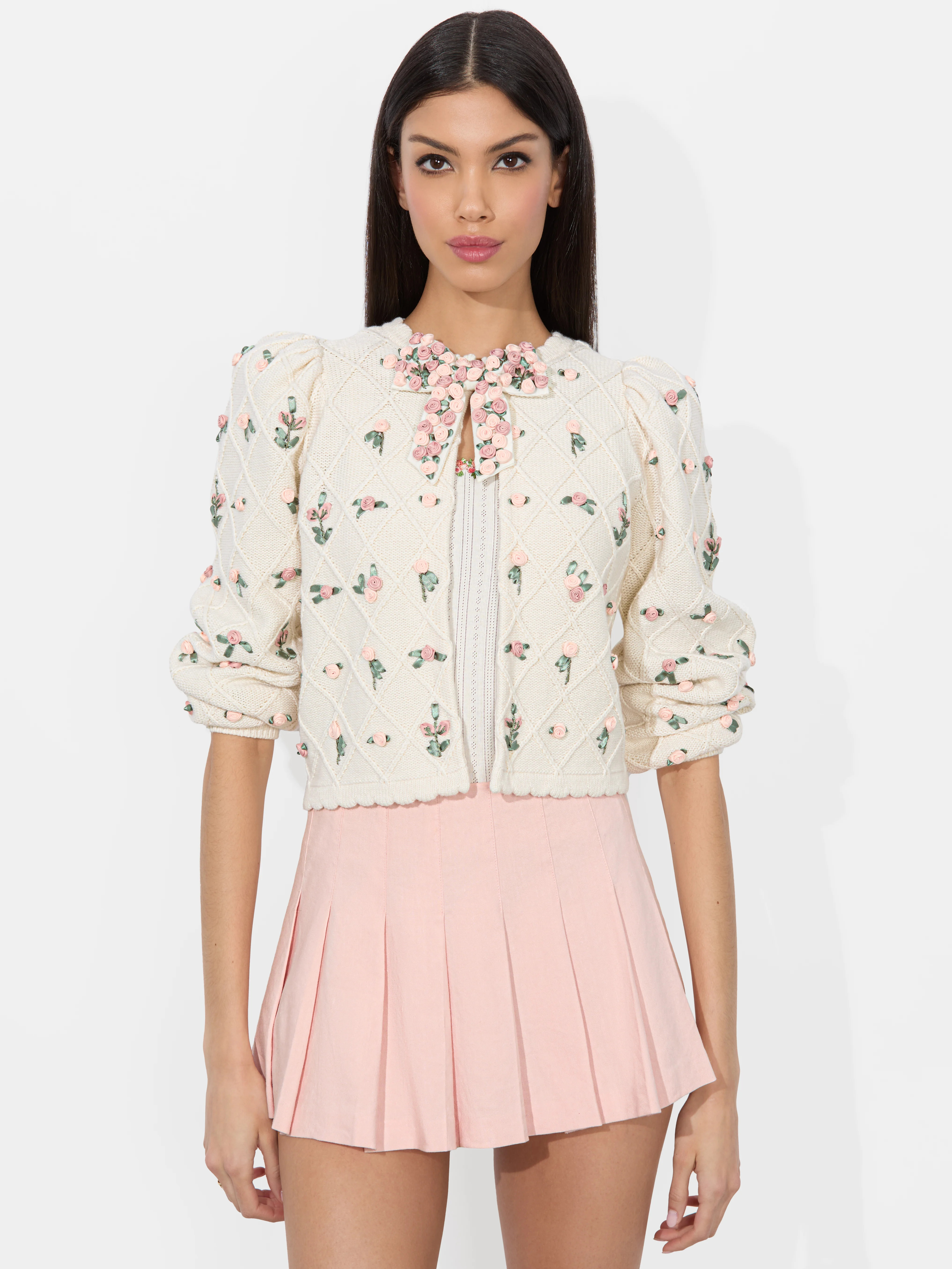 alice + olivia KITTY BOW CARDIGAN | Alice + Olivia