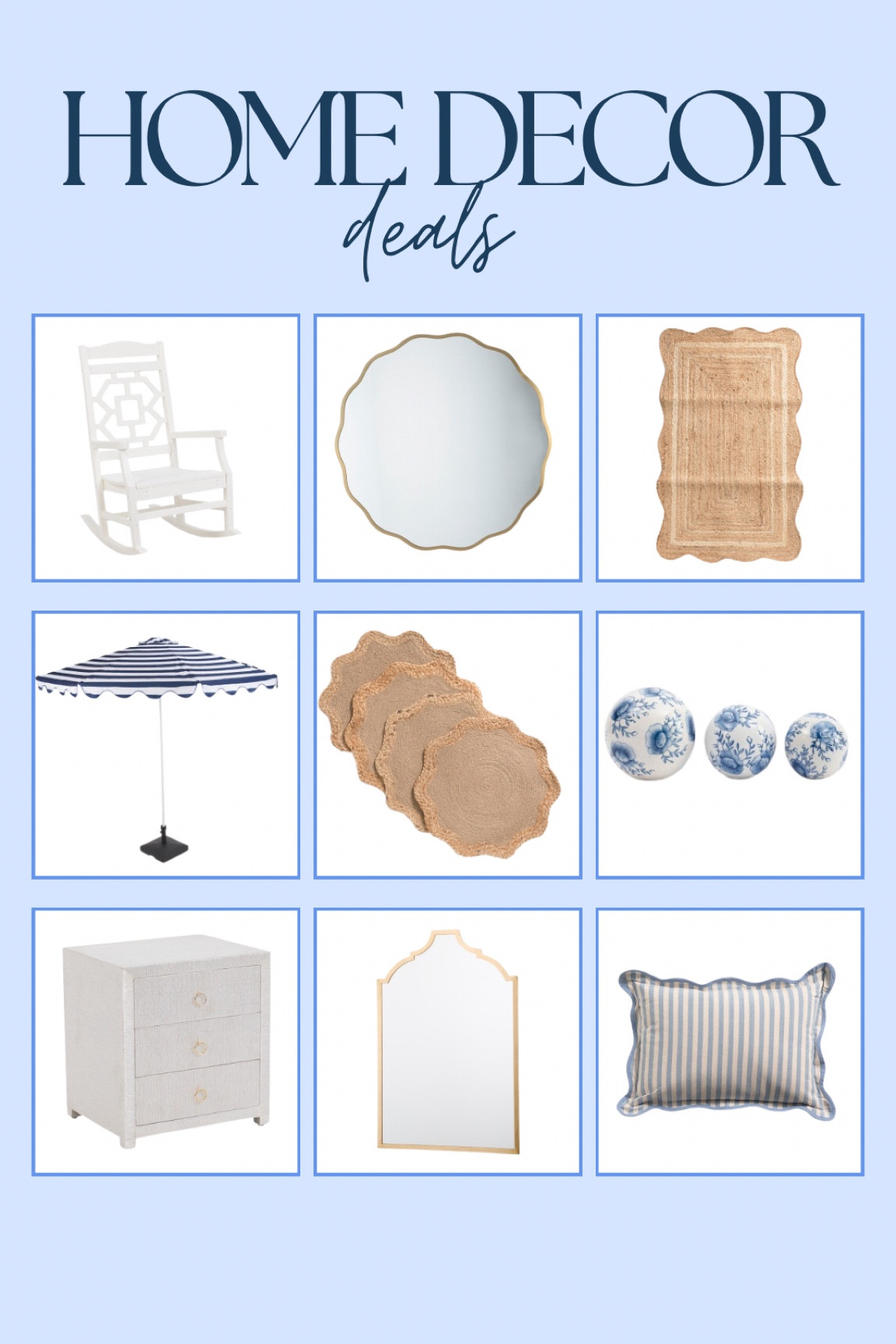 Some of my favorite coastal grandmillennial finds on sale today 🩵🤍

#LTKHome #LTKSaleAlert #LTKFindsUnder50
