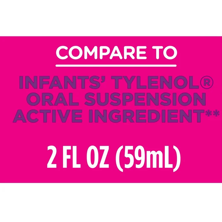 Parent's Choice Infants' Pain and Fever Acetaminophen, 160 mg, Grape, 2 fl oz | Walmart (US)