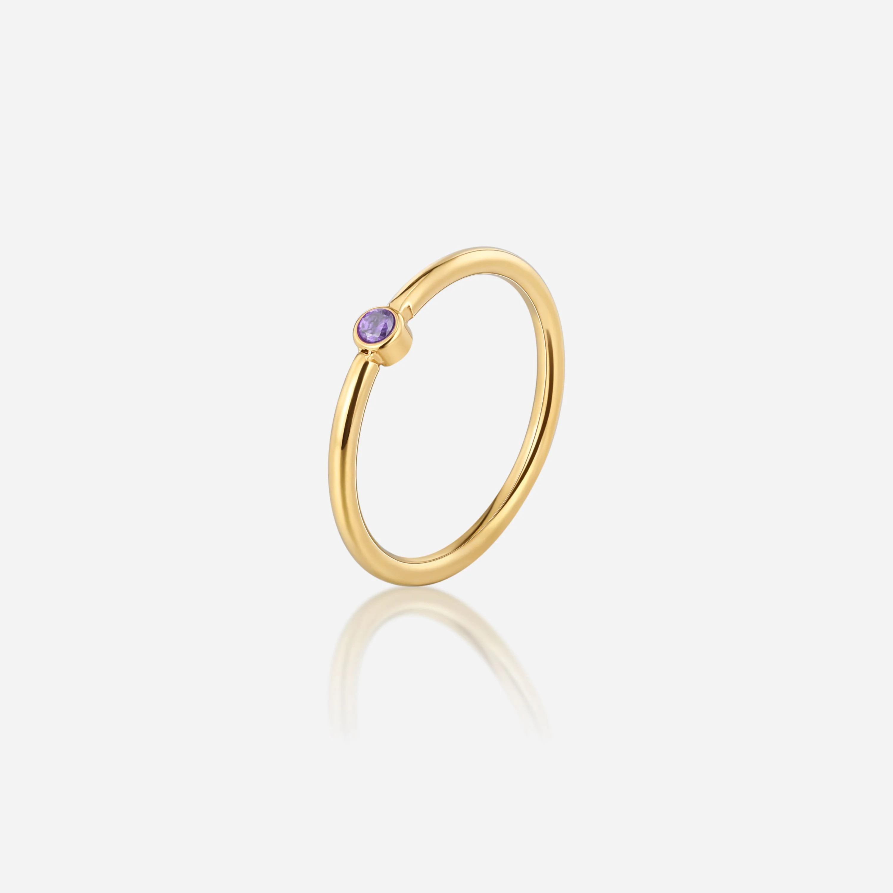 Mini Stackable Birthstone Ring | Victoria Emerson