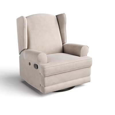 Storkcraft Serenity Wingback Recliner and Swivel Glider with USB Charging Port | Target