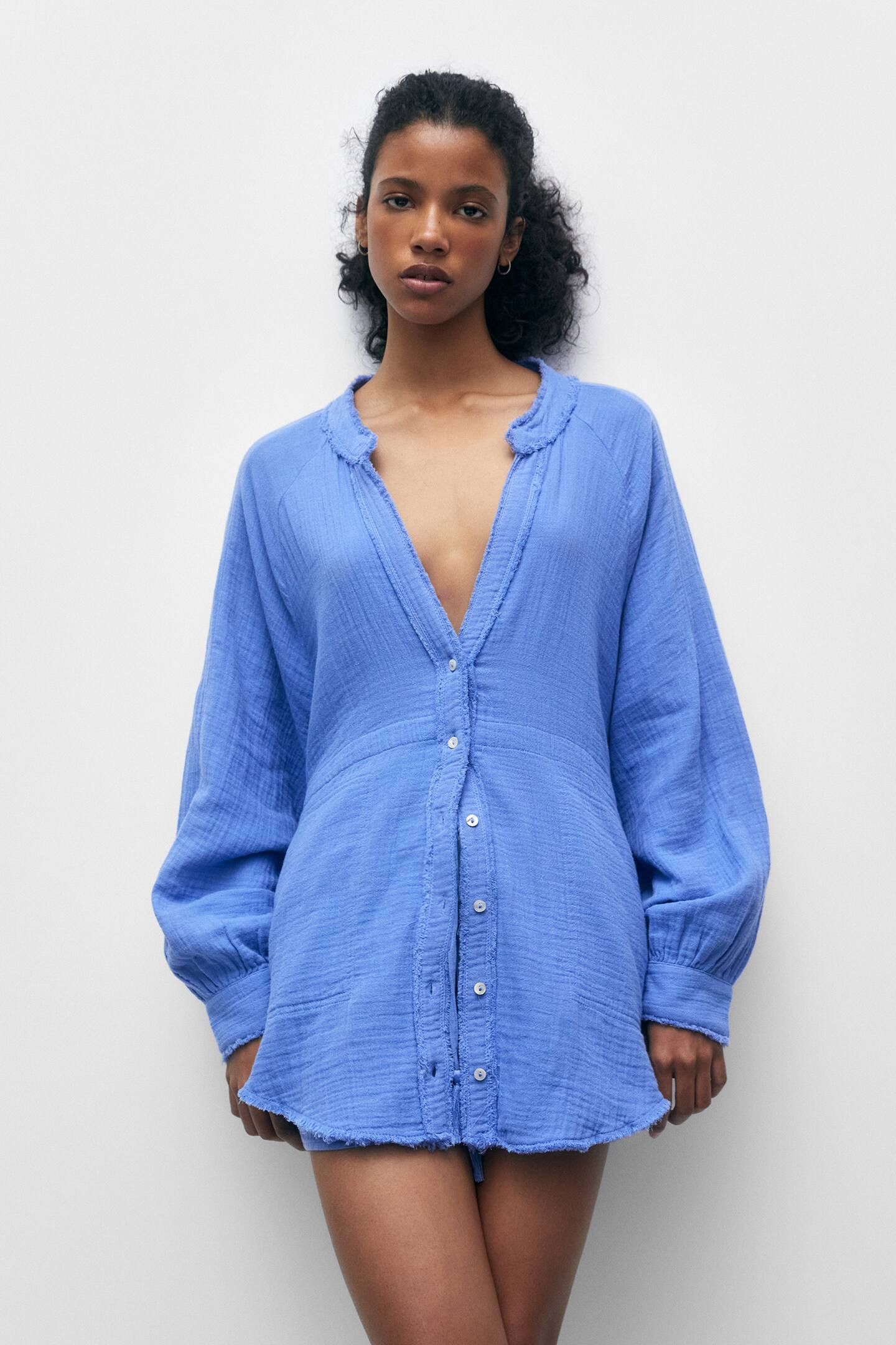 Rustic oversized shirt | PULL and BEAR UK