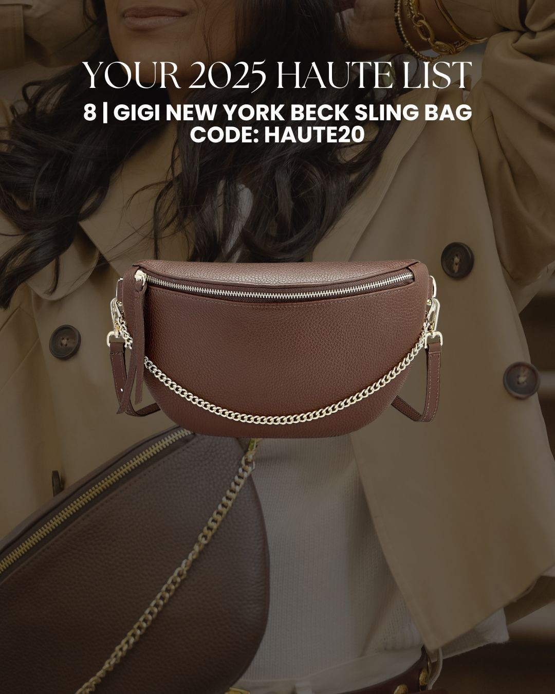 Coming in at #8 of my best-selling items is my Beck sling bag that I designed with @giginewyork. Comes in multiple colors and you can take 20% OFF with code: HAUTE20

#LTKGiftGuide #LTKSaleAlert