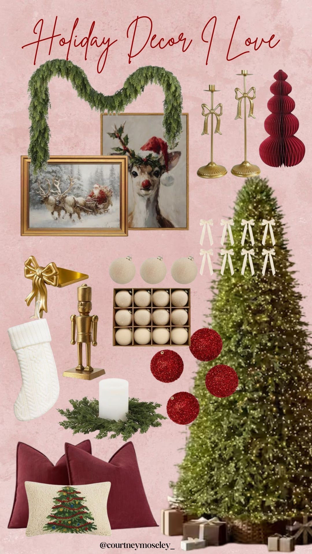 Everything I have my eye on to complete our holiday decor this year! We’re going with gold, red and cream. 🫶🏻

#LTKHome #LTKSeasonal #LTKHoliday