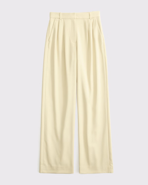 A&F Sloane Tailored Wide Leg Pant | Abercrombie & Fitch (US)