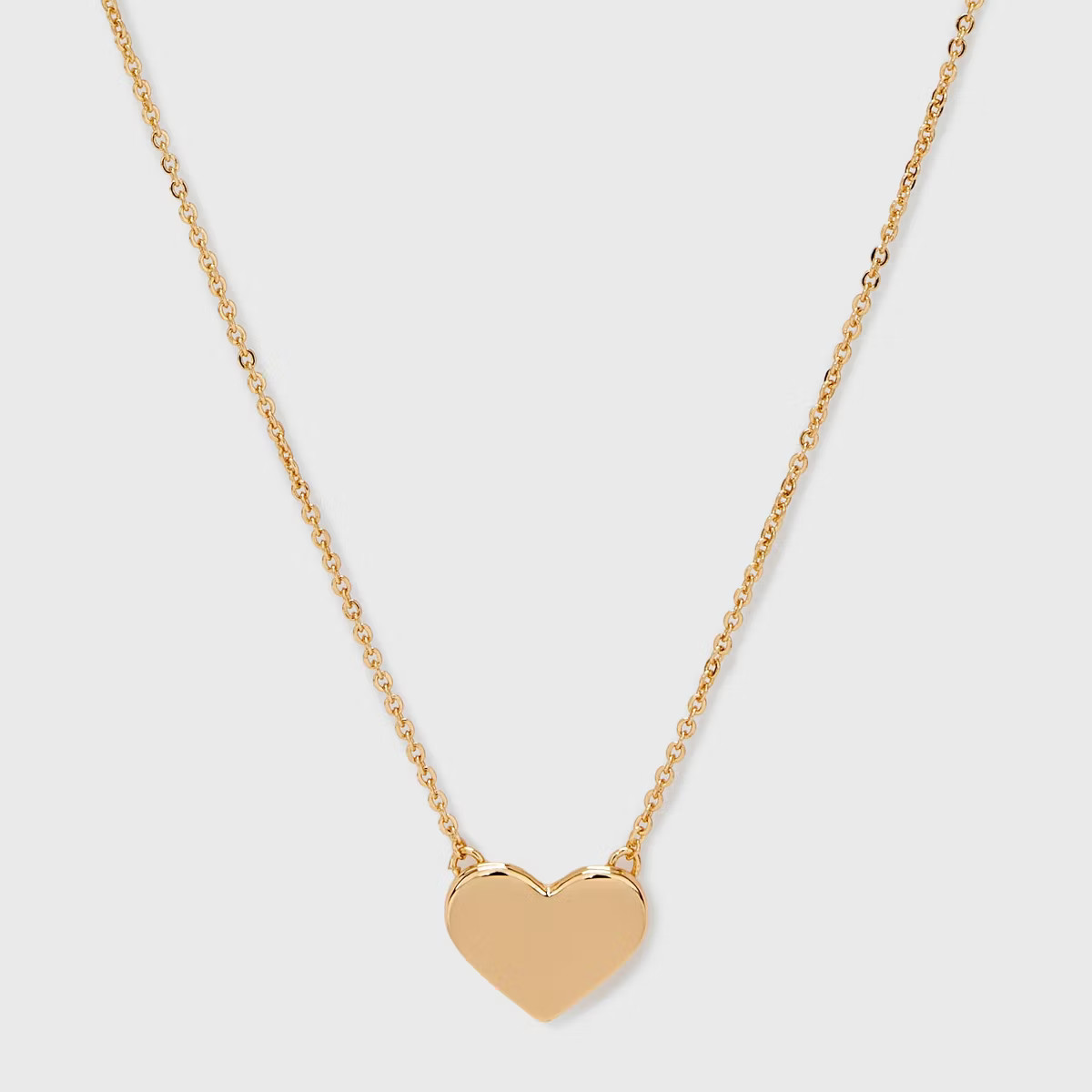 Heart Pendant Necklace - A New Day™ Gold: Nickel-Free Metal, Lobster Claw Clasp, 16" Length | Target