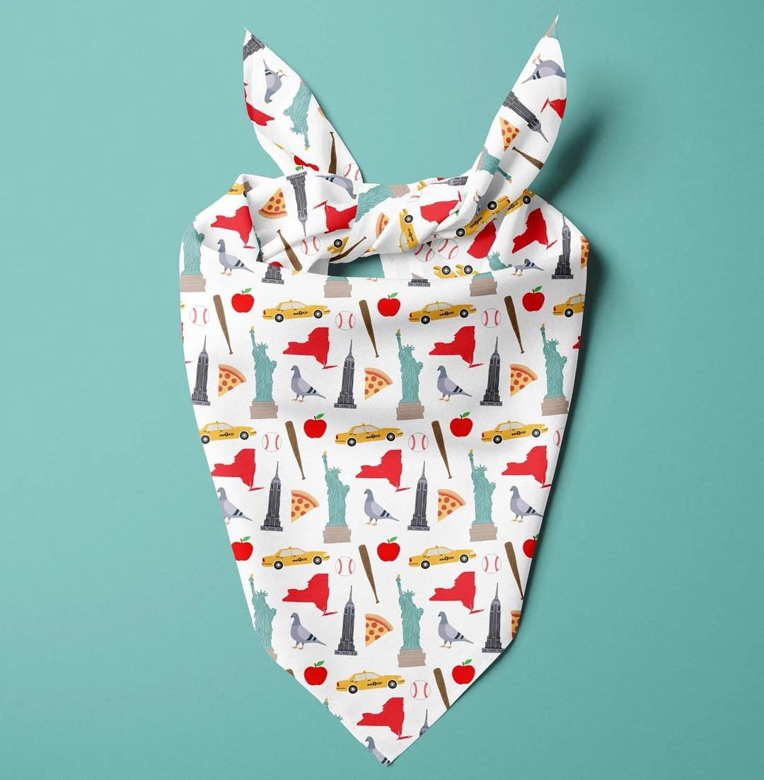 New York Dog Bandana Pet Bandana New York Gifts New York Bandana New Yorker Pet Bandana New York ... | Etsy (US)