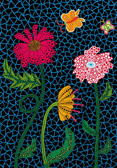 Yayoi KusamaFlowers (2002). Lithograph. Limited Edition of 50 by Yayoi Kusama (ABE 309)2002