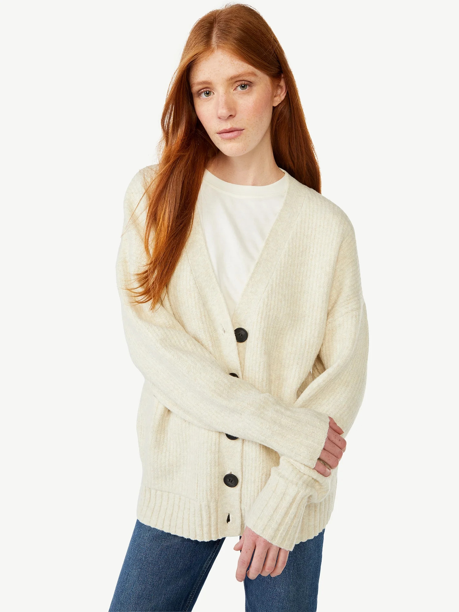 Free Assembly Women's Sweater Cardigan - Walmart.com | Walmart (US)