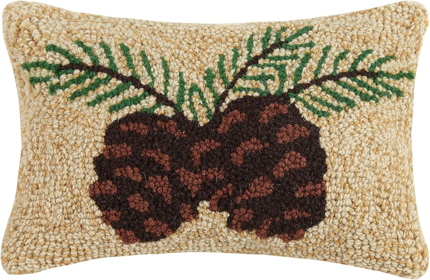 Peking Handicraft Pine Cone, 8x12 Hook Pillow | Amazon (US)