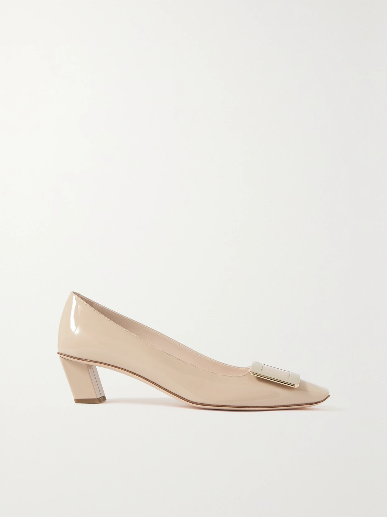 Roger Vivier - Belle Vivier Patent-leather Pumps - Pink | NET-A-PORTER (US)