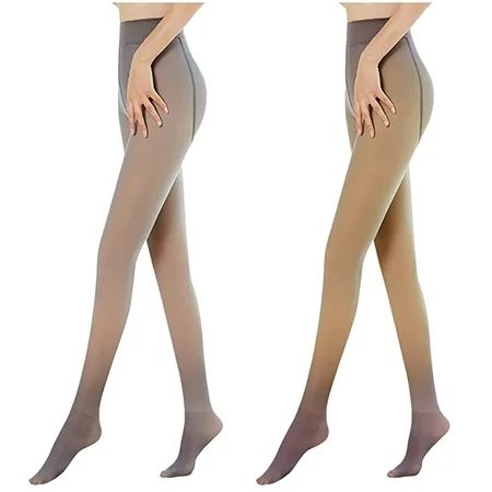 Frostluinai Clearance Items！Fleece Lined Tights For Women Leggings Thermal Pantyhose Fake Translucen | Walmart (US)