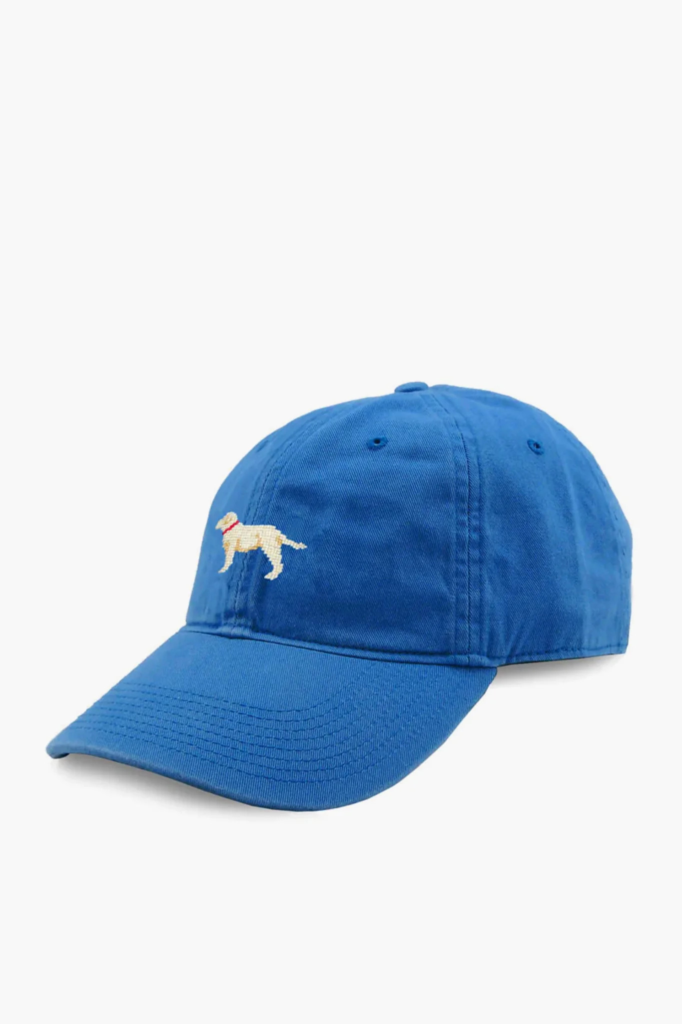 Royal Blue Yellow Lab Needlepoint Hat | Tuckernuck (US)