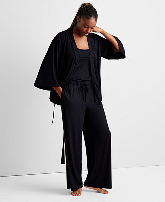 State of Day Women's 3-Piece. Fluid-Knit Pajama Set, Created for Macy's - Macy's | Macy's