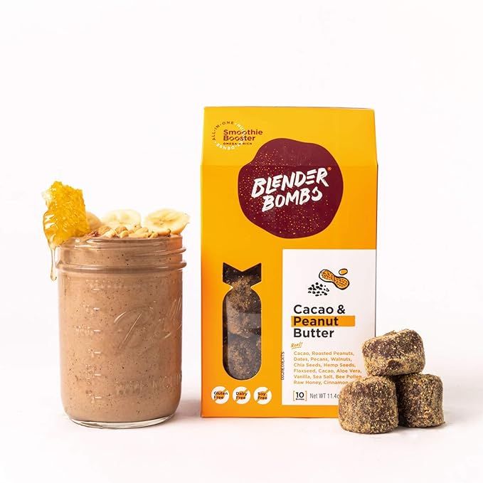 Blender Bombs, Smoothie Booster Cacao and Peanut Butter, 11.4 Ounce | Amazon (US)