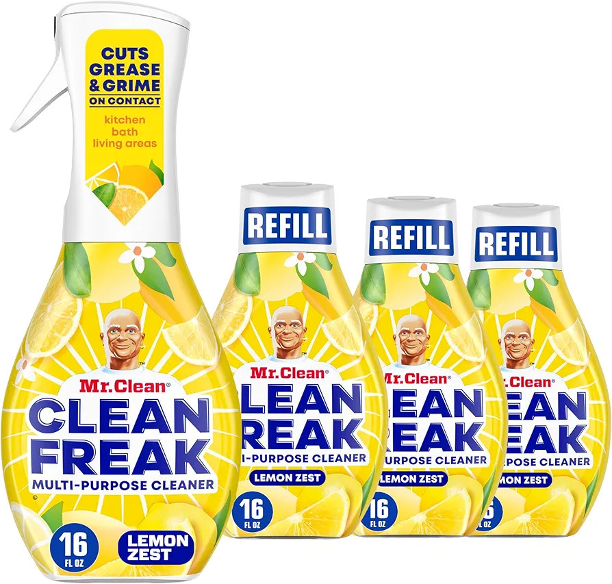 Mr. Clean Clean Freak Multi Surface Cleaning Spray, Deep Cleaning Mist Starter Kit and Refill Bun... | Amazon (US)