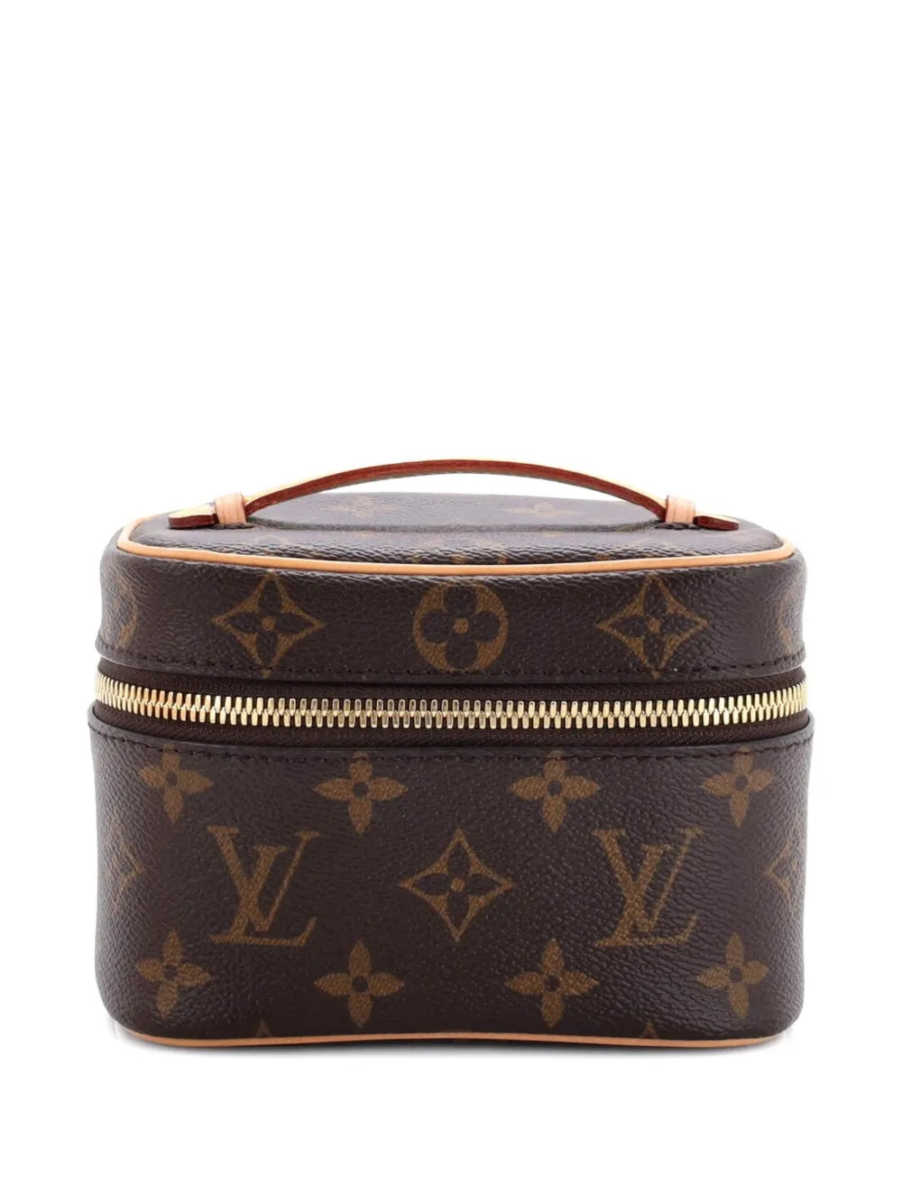 Louis Vuitton Pre-Owned Nice Vanity Case Monogram Canvas Nano pouch - Brown | Farfetch Global